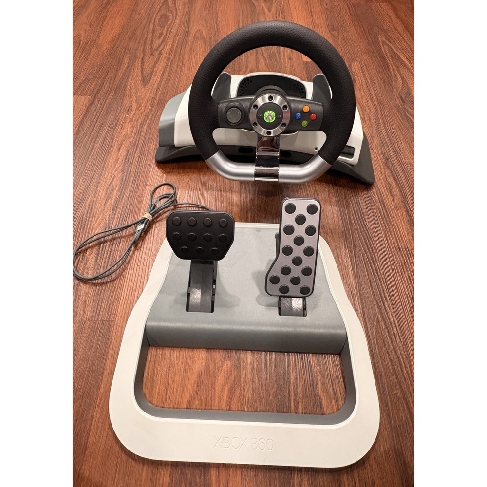 Xbox‎ 360 Wireless Racing Wheel READ!